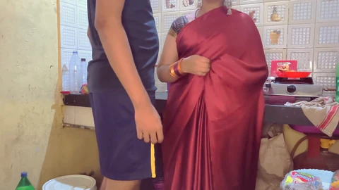 Part 2 Indian StepMom got caught by stepson while taking to her boyfriend